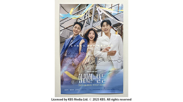韓国ドラマ「華麗なる日々」出演者直筆サイン入りポスター